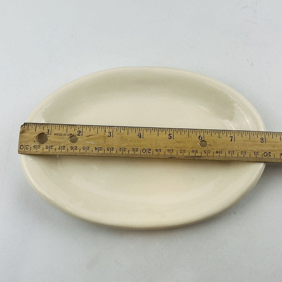 Rae Dunn Brie Cheese Oval Appetizer Plate 8" Magenta - Picture 5 of 6